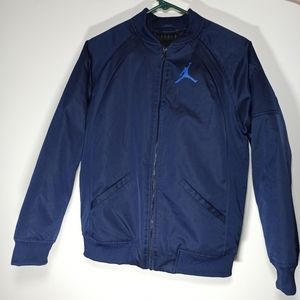 Nike Air Jordan Boy's Navy Blue Insulated Bomber Jacket Size XL TG EG 13-15years